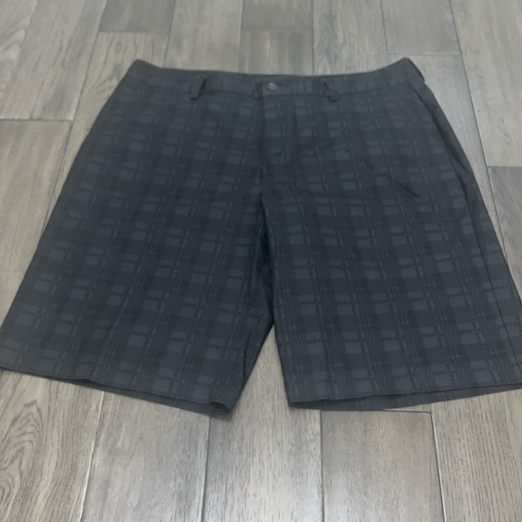 Adidas Black and charcoal like color checkered golf shorts - Picture 1 of 7